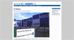 Desktop Screenshot of lpmaskin.se